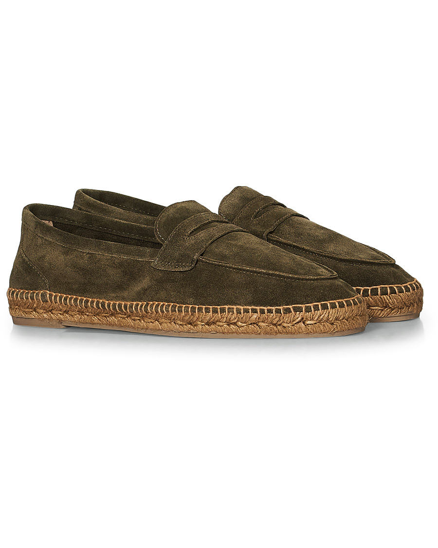 Heren | Castañer Nacho Casual Suede Loafers Musgo | Castañer | Nacho Casual Suede Loafers Musgo