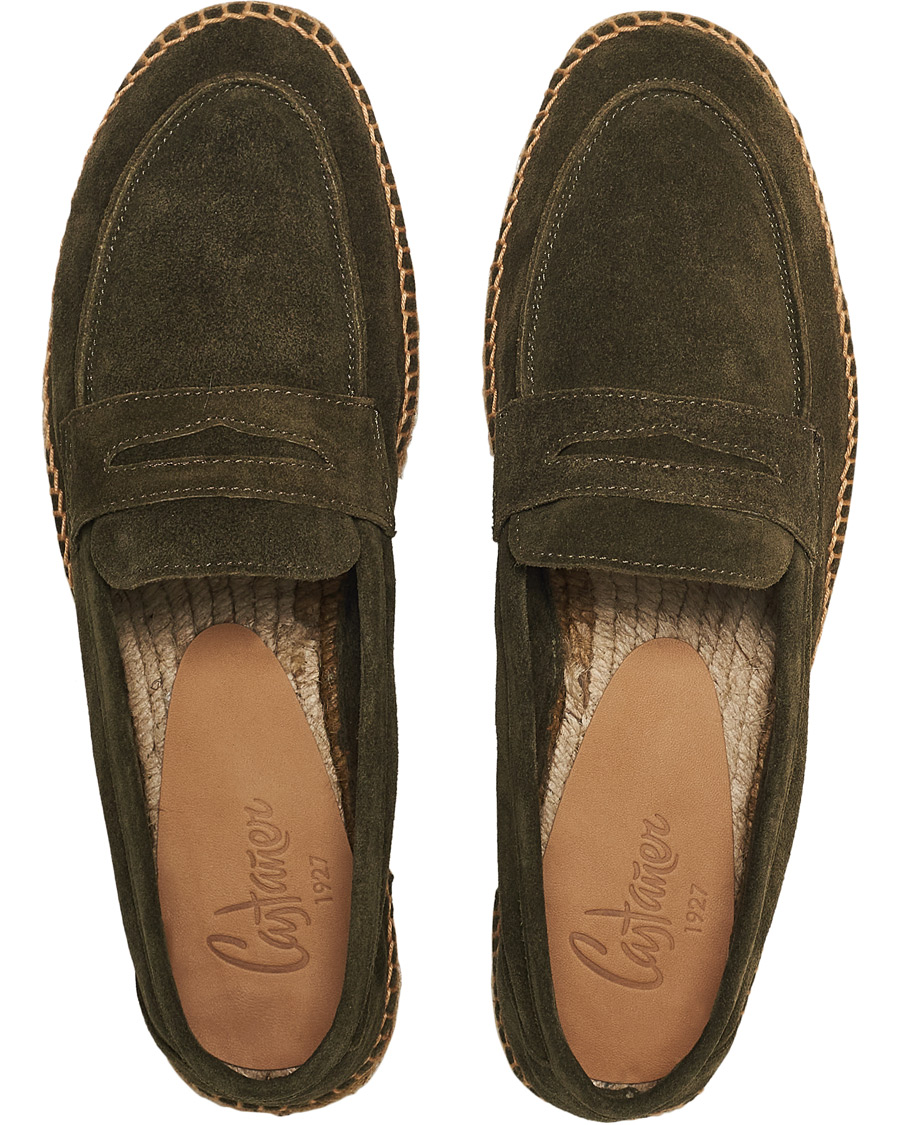 Heren | Castañer Nacho Casual Suede Loafers Musgo | Castañer | Nacho Casual Suede Loafers Musgo
