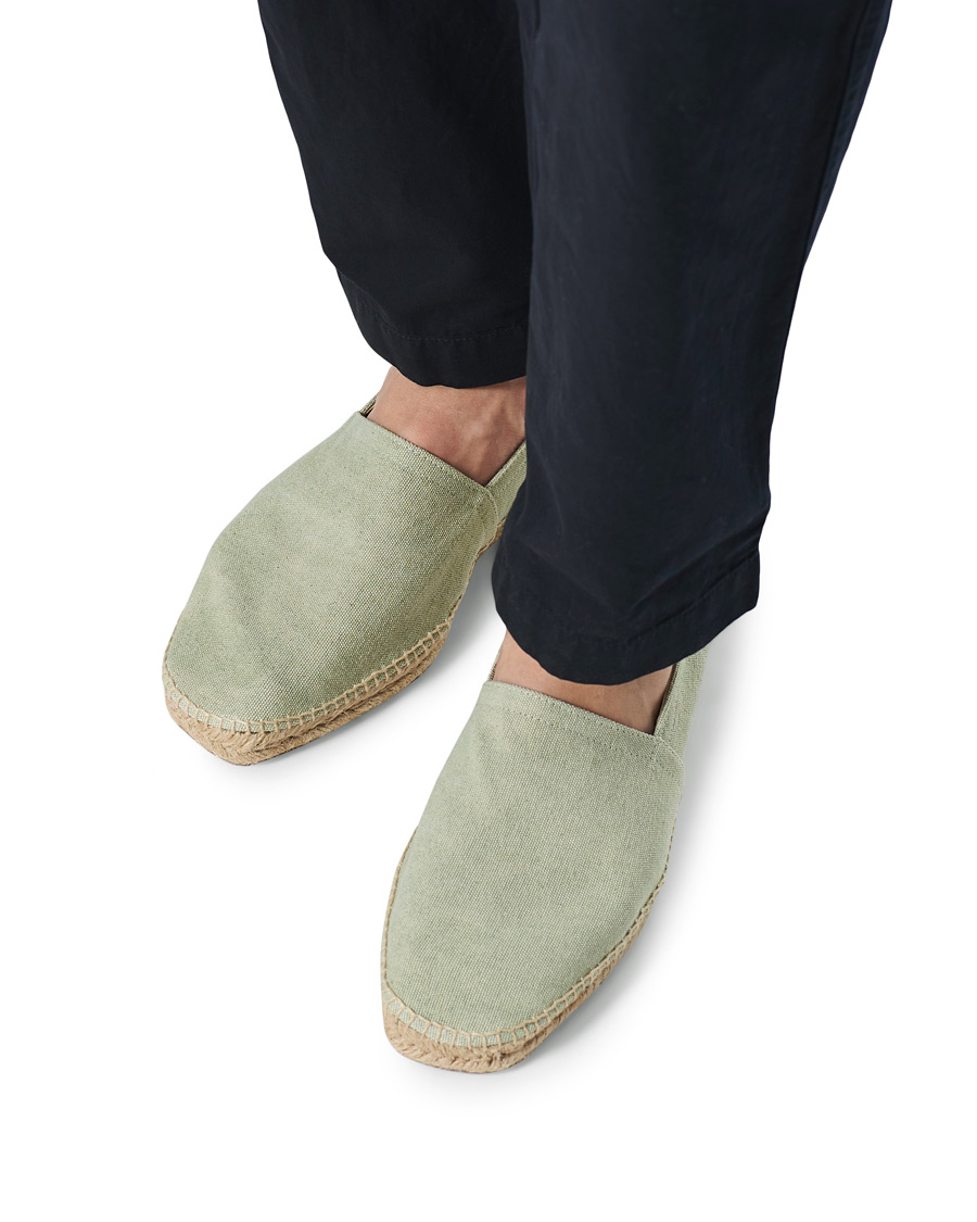 Heren | Castañer Pablo Washed Canvas Espadrilles Verde Agua | Castañer | Pablo Washed Canvas Espadrilles Verde Agua