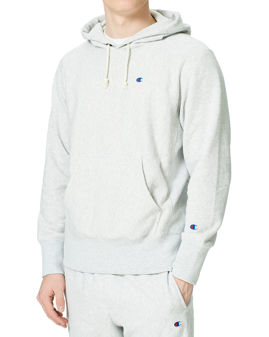 Heren | Truien | Champion | Reverse Weave Soft Fleece Hood Gray Melange