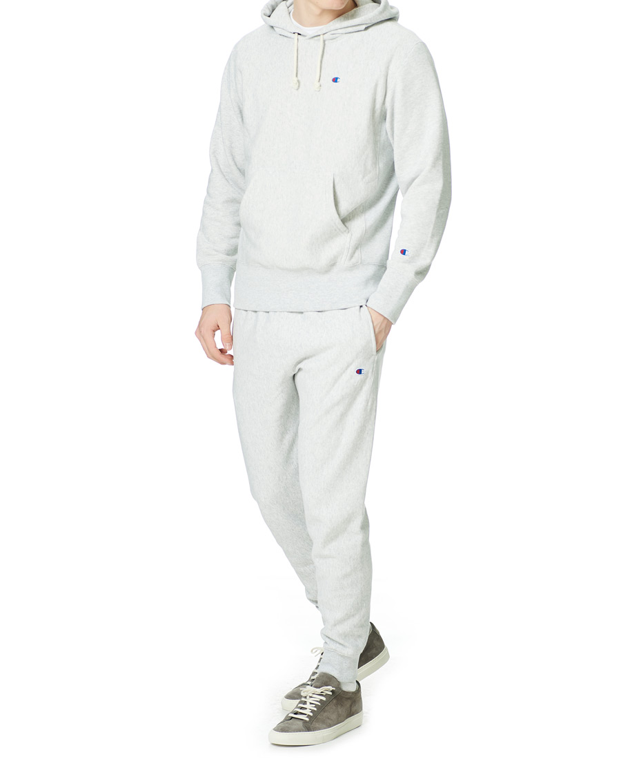 Heren | Broeken | Champion | Reverse Weave Soft Fleece Sweatpants Gray Melange