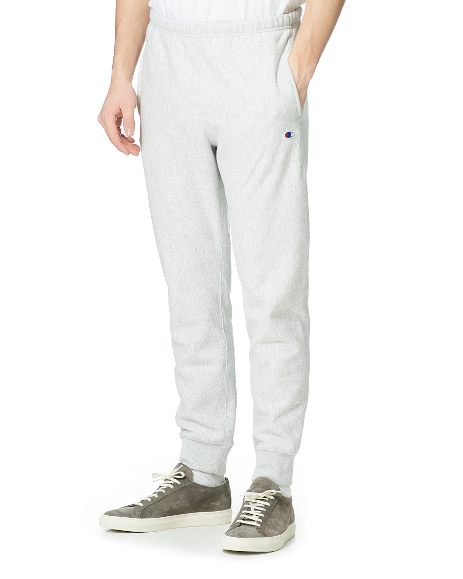 Heren | Broeken | Champion | Reverse Weave Soft Fleece Sweatpants Gray Melange