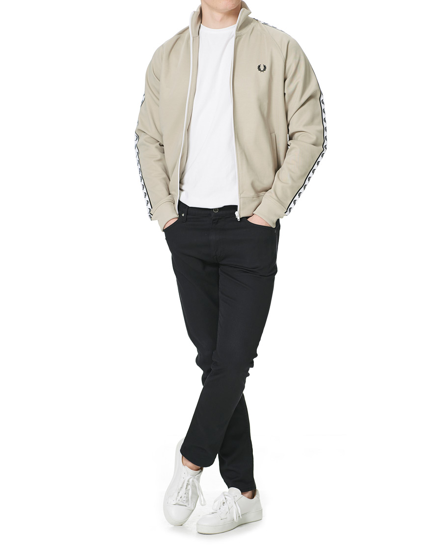 Heren | Truien | Fred Perry | Taped Track Jacket Light Oyster