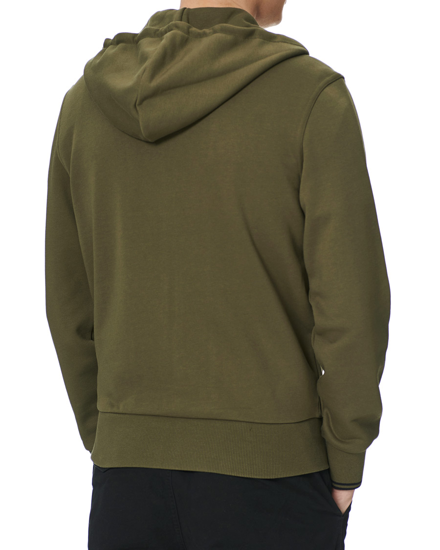 Heren | Truien | Fred Perry | Hooded Zip Sweatshirt Military Green