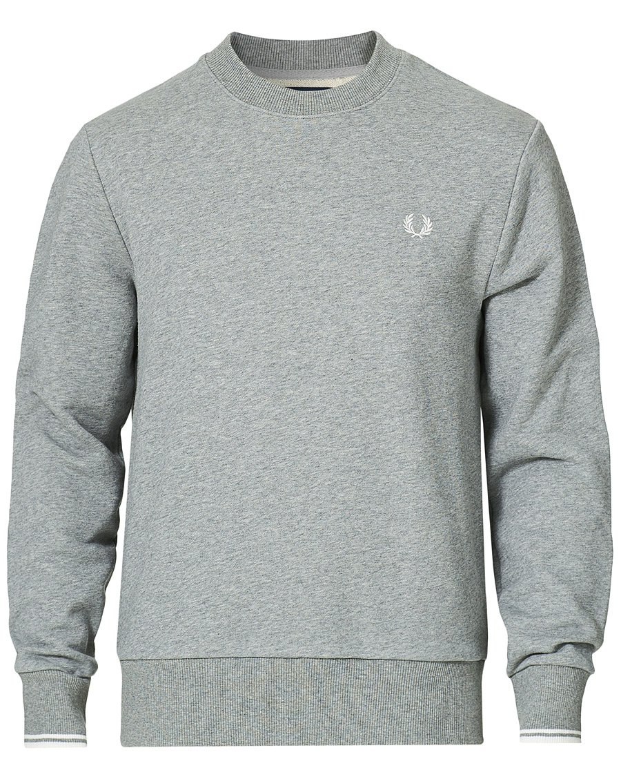 Heren | Truien | Fred Perry | Crew Neck Sweatshirt Grey Melange