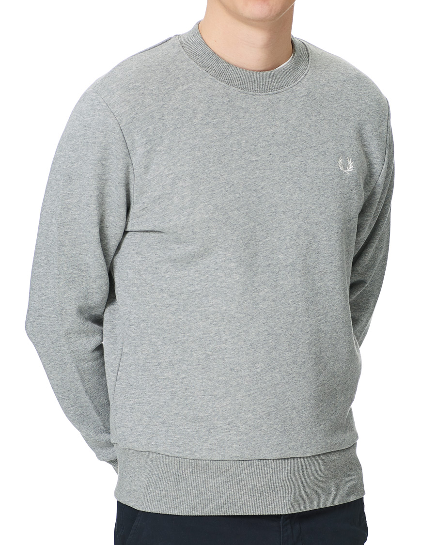 Heren | Truien | Fred Perry | Crew Neck Sweatshirt Grey Melange
