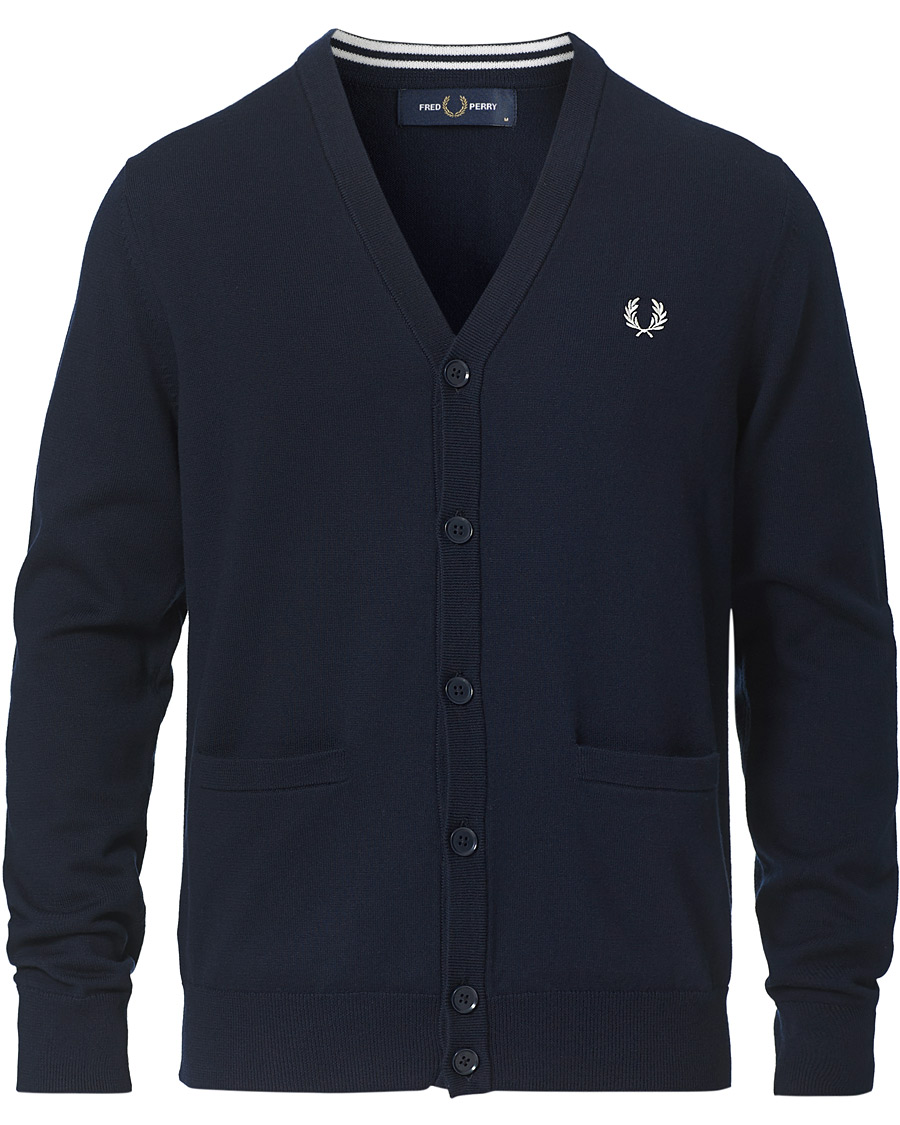 Heren | Truien | Fred Perry | Classic Cardigan Navy