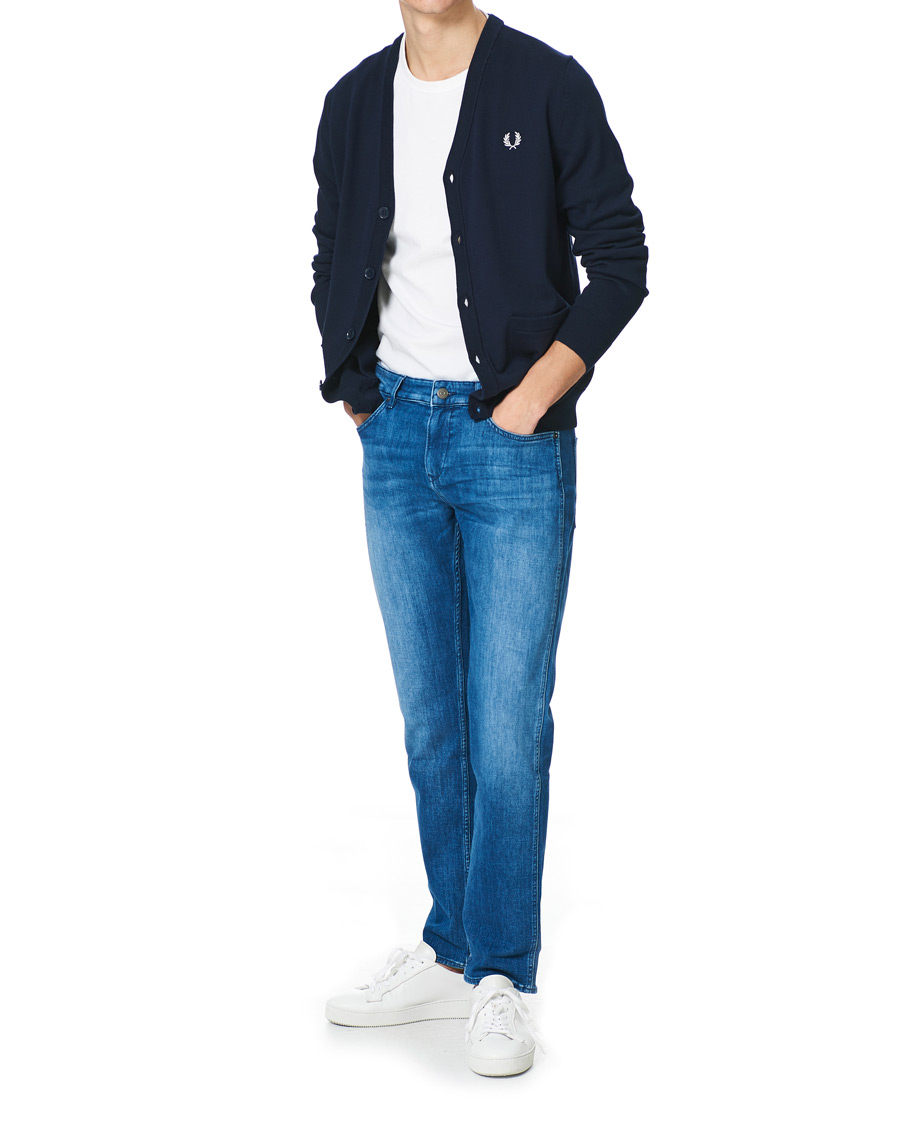 Heren | Truien | Fred Perry | Classic Cardigan Navy