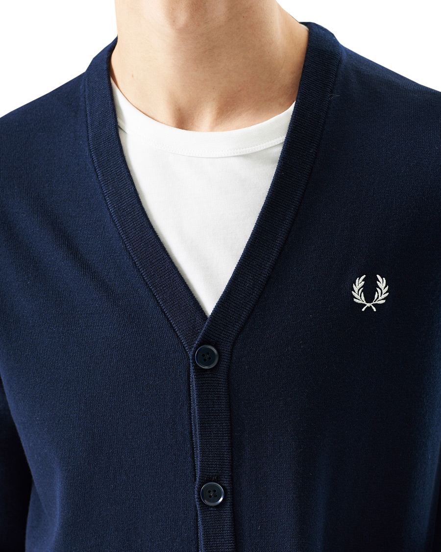 Heren | Truien | Fred Perry | Classic Cardigan Navy