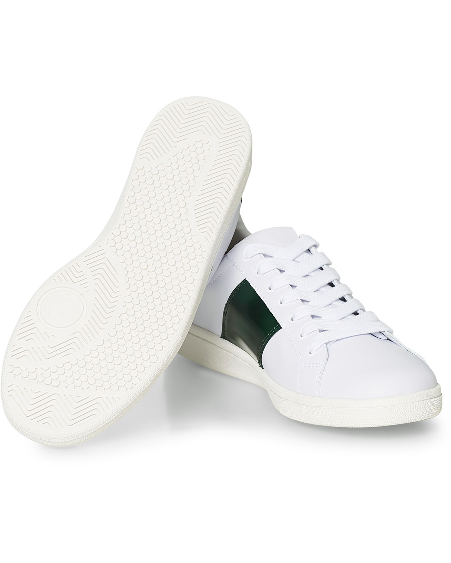Heren | Fred Perry B721 Leather Branded Sneaker White | Fred Perry | B721 Leather Branded Sneaker White