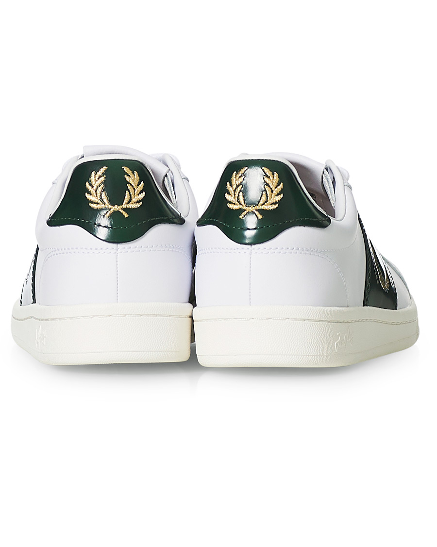 Heren | Fred Perry B721 Leather Branded Sneaker White | Fred Perry | B721 Leather Branded Sneaker White
