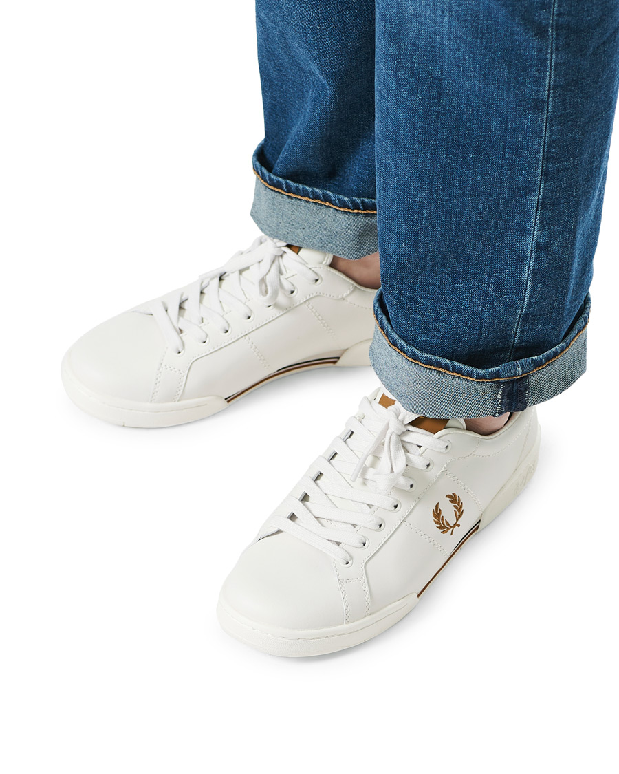 Heren | Fred Perry B722 Leather Sneaker Porcelain | Fred Perry | B722 Leather Sneaker Porcelain