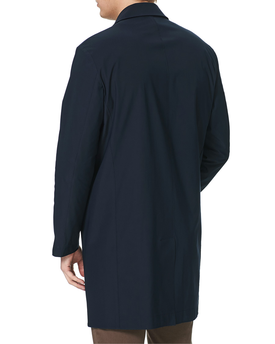 Heren | Jassen | Harris Wharf London | Light Technic Mac Coat Dark Blue