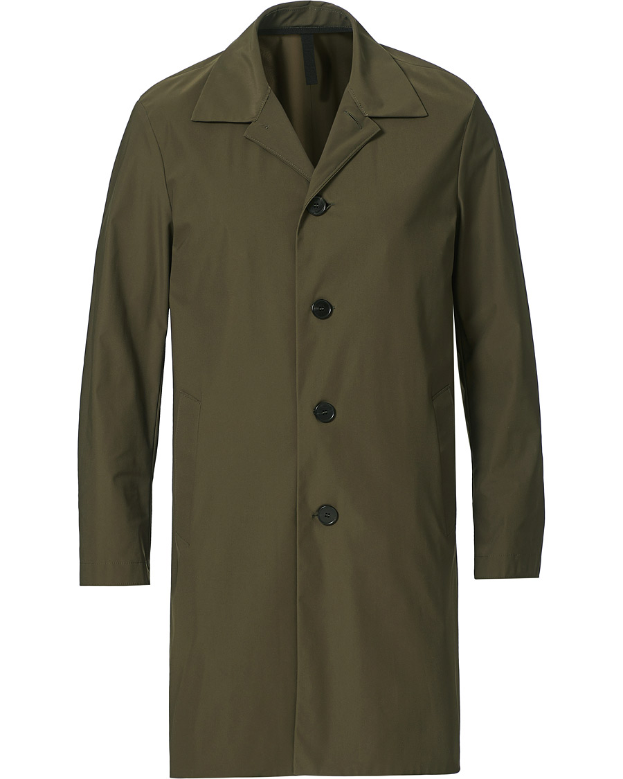Heren | Jassen | Harris Wharf London | Light Technic Mac Coat Moss Green