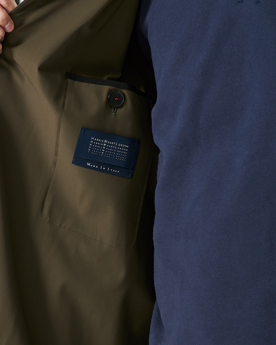 Heren | Jassen | Harris Wharf London | Light Technic Mac Coat Moss Green