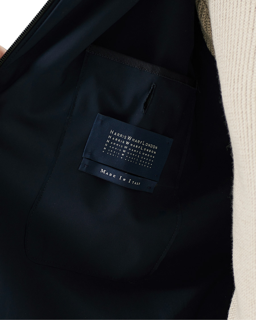 Heren | Jassen | Harris Wharf London | Light Technic Hooded Jacket Dark Blue