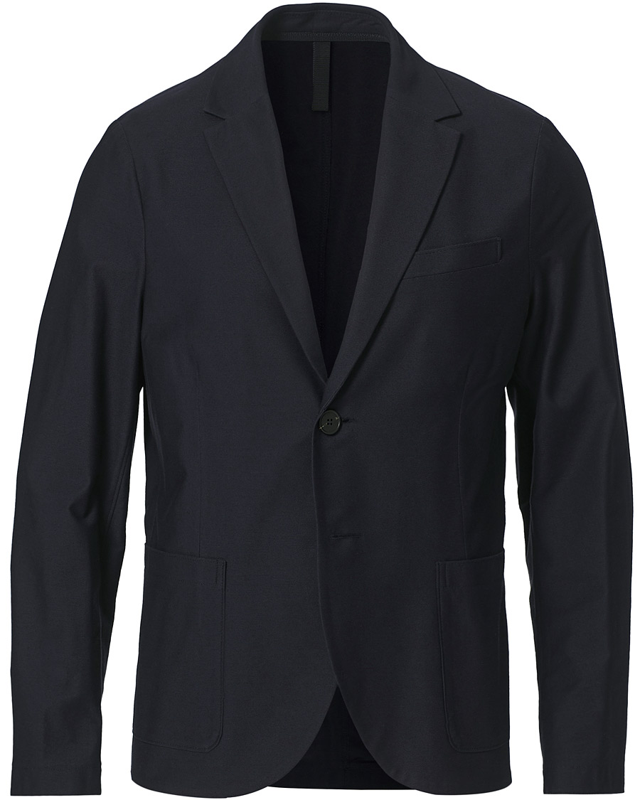 Heren | Blazers | Harris Wharf London | Cotton Twill Blazer Dark Blue