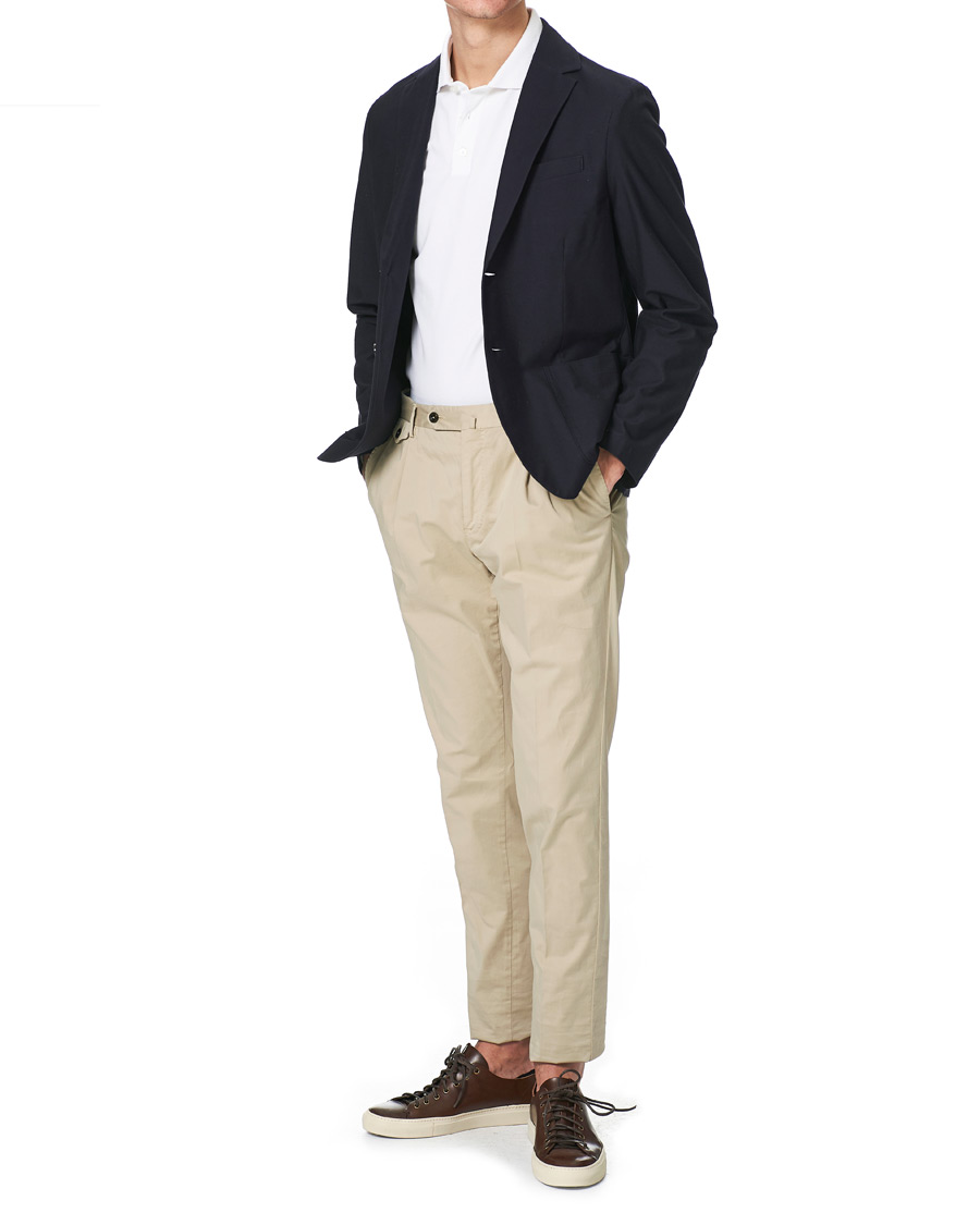 Heren | Blazers | Harris Wharf London | Cotton Twill Blazer Dark Blue