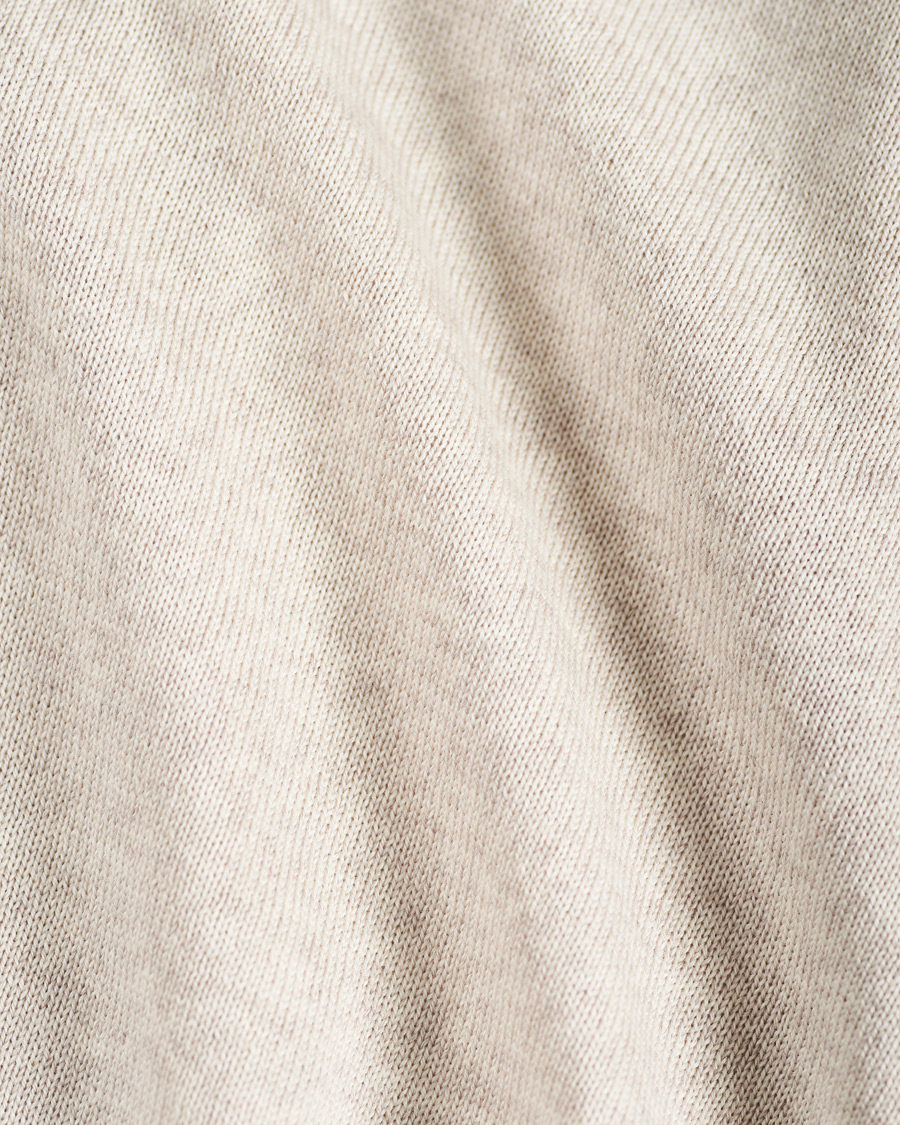 Heren | Truien | Stenströms | Merino Full Zip Hoodie Beige