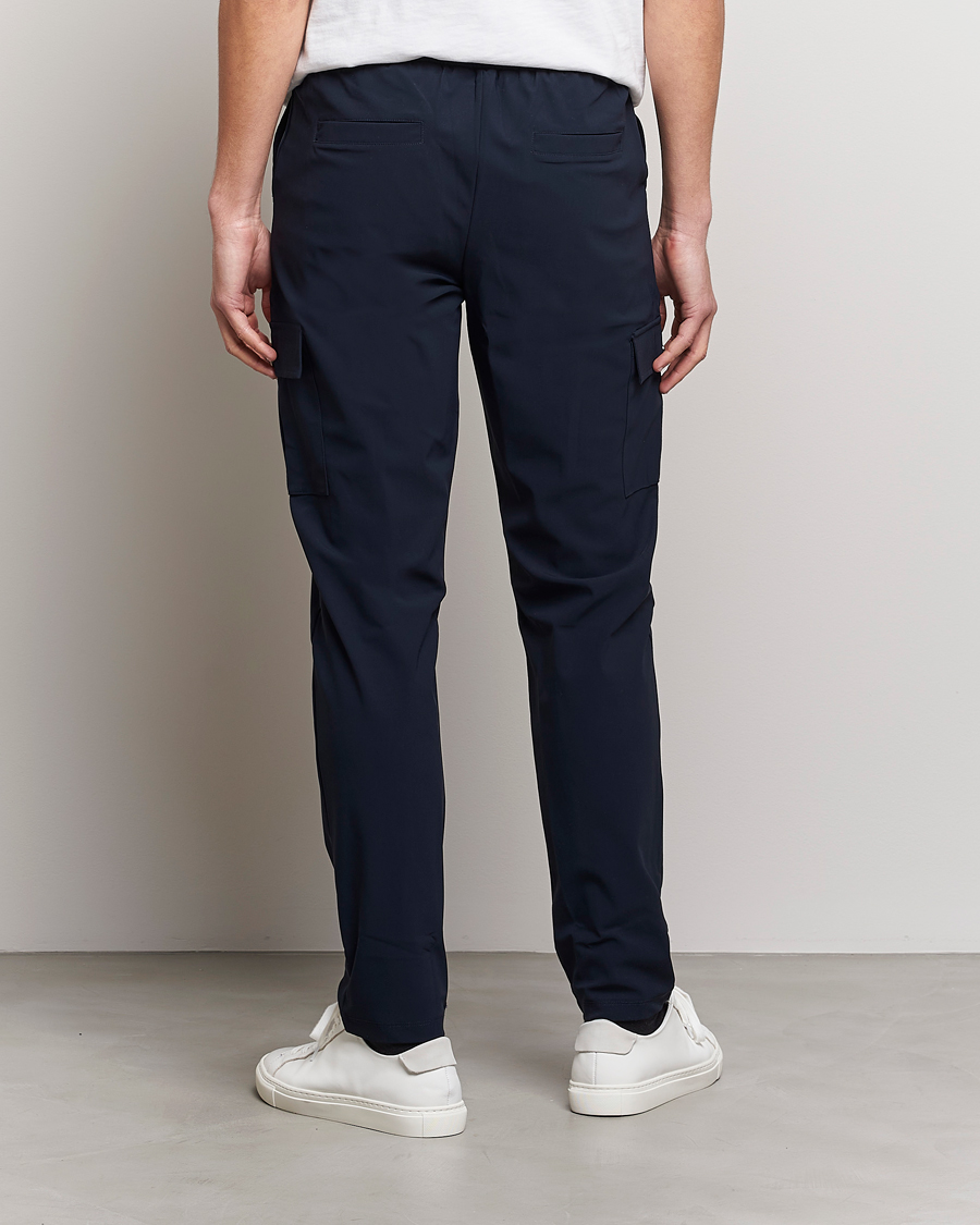 Heren | Broeken | Stenströms | Active Jersey Leisure Cargo Pants Navy