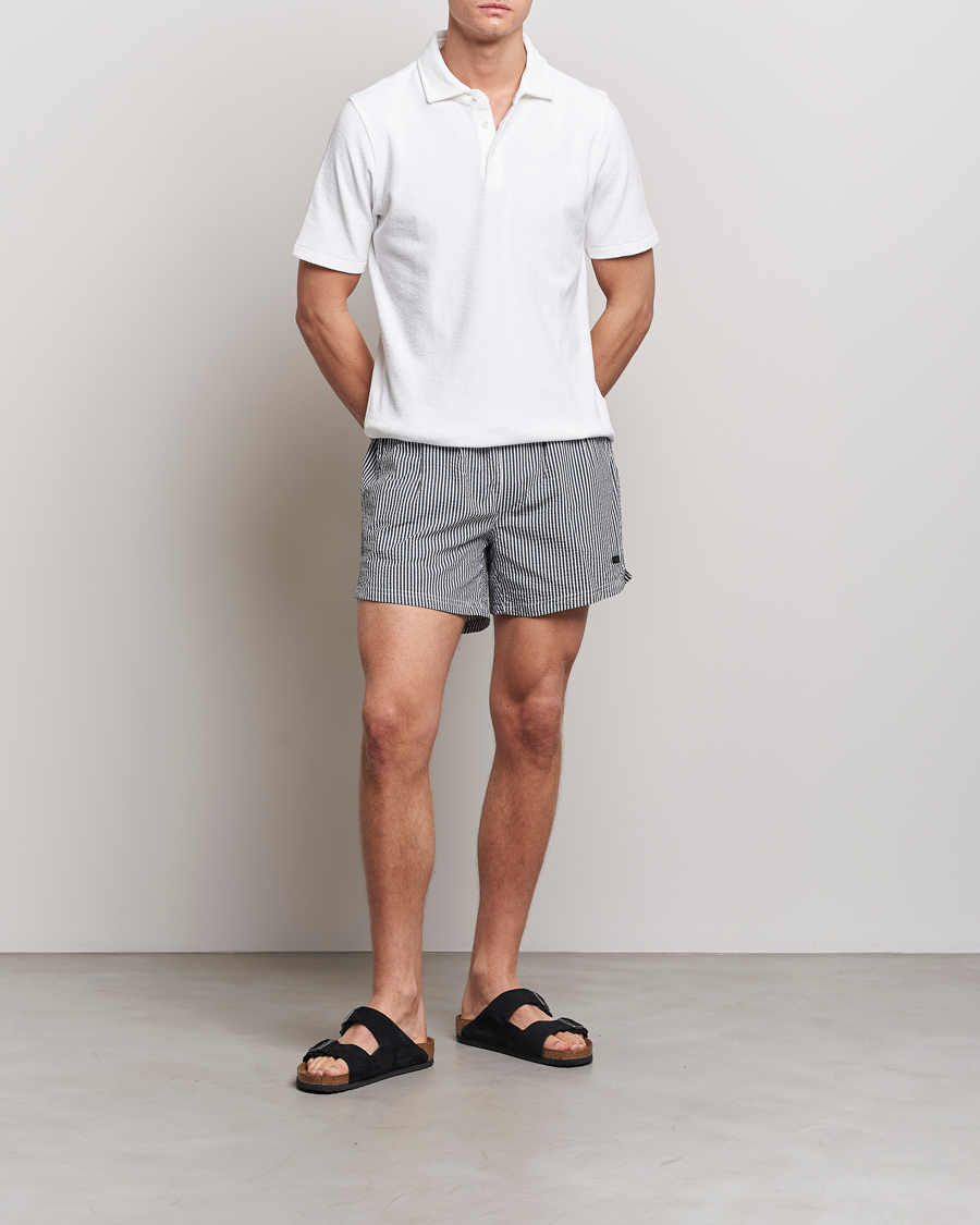 Heren | Polo's | Stenströms | Terry Cotton Poloshirt White