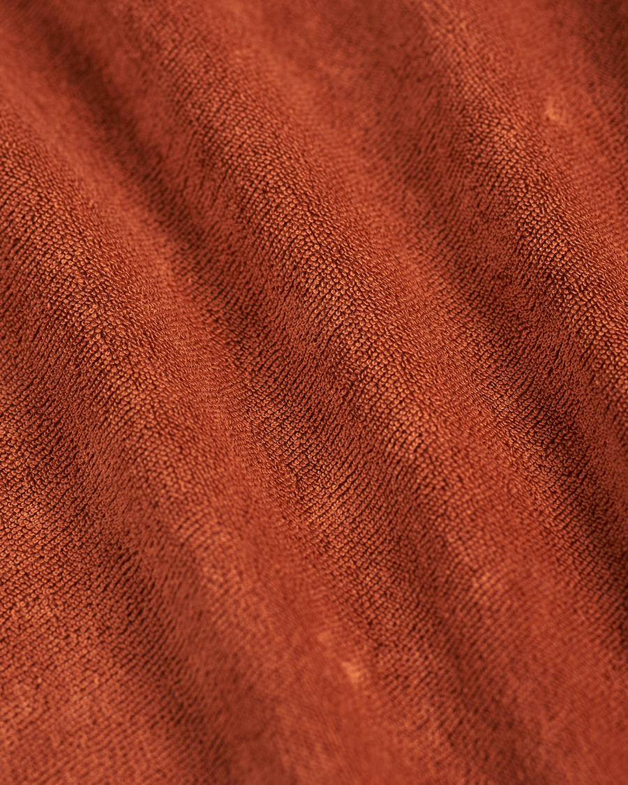 Heren | Polo's | Stenströms | Towelling Cotton Poloshirt Rust