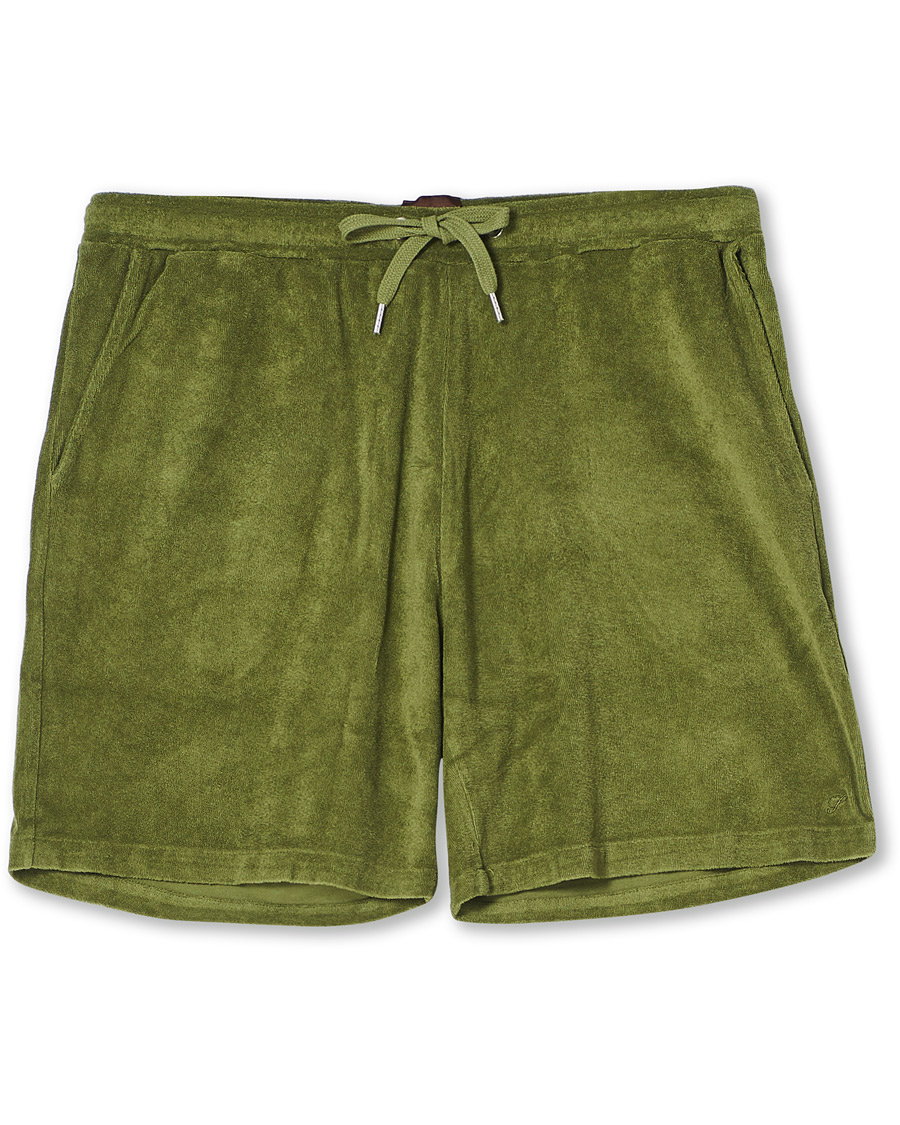 Heren | Korte broek | Stenströms | Towelling Cotton Shorts Green
