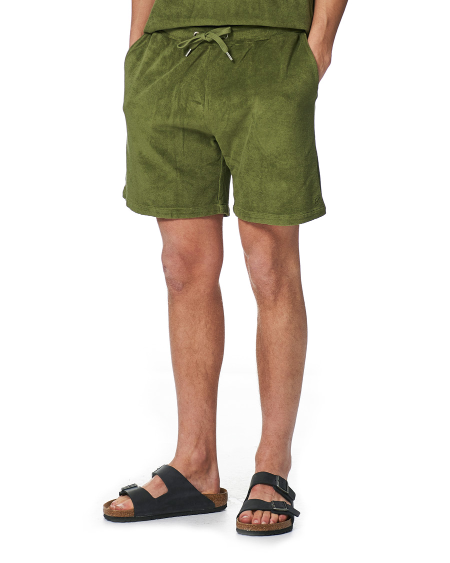 Heren | Korte broek | Stenströms | Towelling Cotton Shorts Green