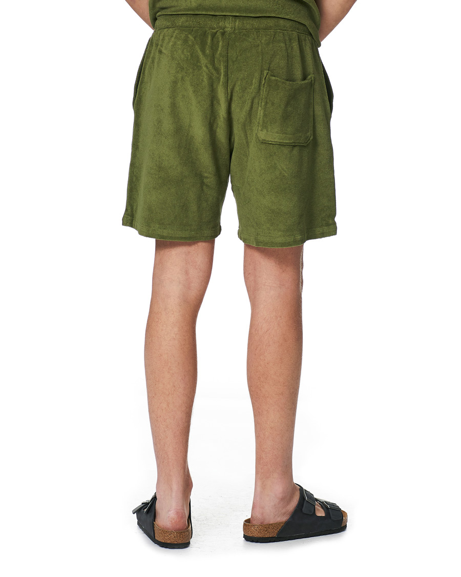 Heren | Korte broek | Stenströms | Towelling Cotton Shorts Green