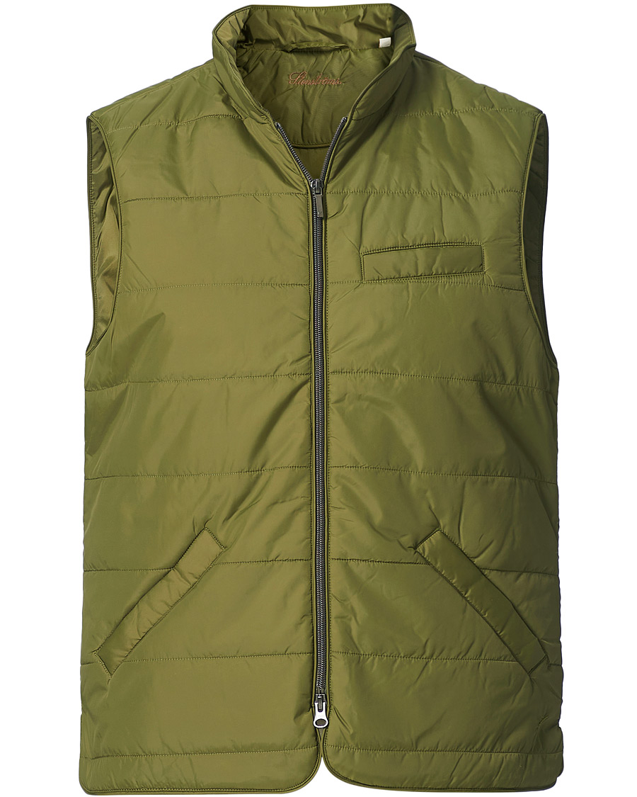 Heren | Jassen | Stenströms | Nylon Vest Green