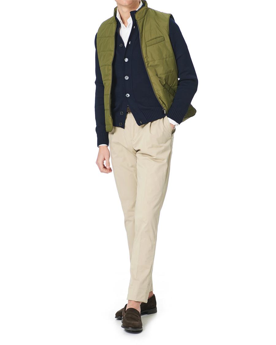 Heren | Jassen | Stenströms | Nylon Vest Green