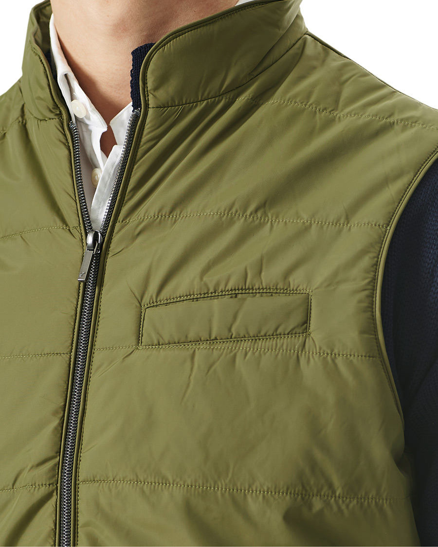 Heren | Jassen | Stenströms | Nylon Vest Green