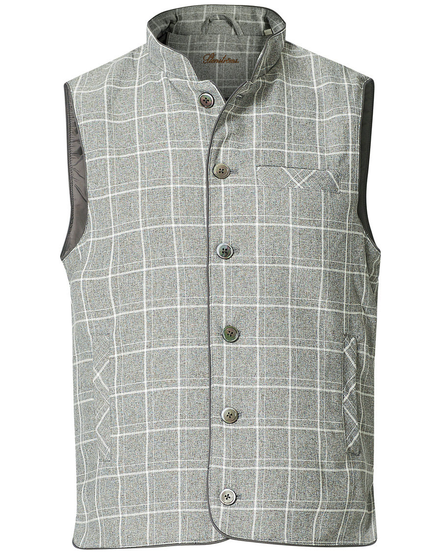 Heren | Jassen | Stenströms | Quilted Light Padded Vest Grey