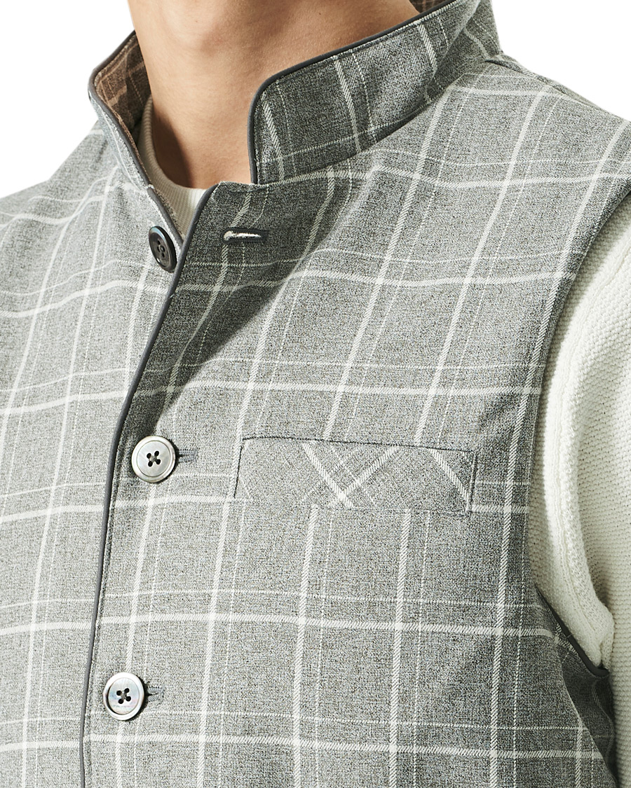 Heren | Jassen | Stenströms | Quilted Light Padded Vest Grey