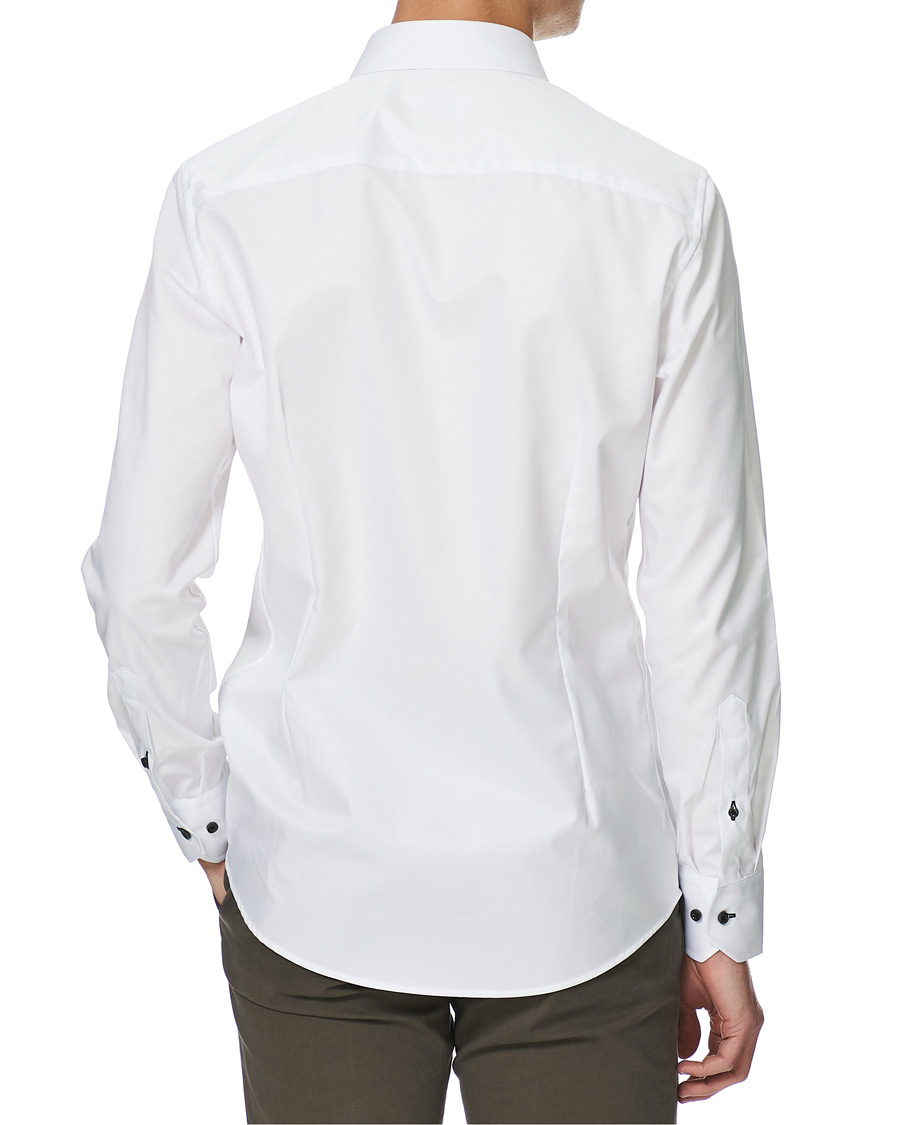 Heren | Overhemden | Stenströms | Slimline Cut Away Shirt White