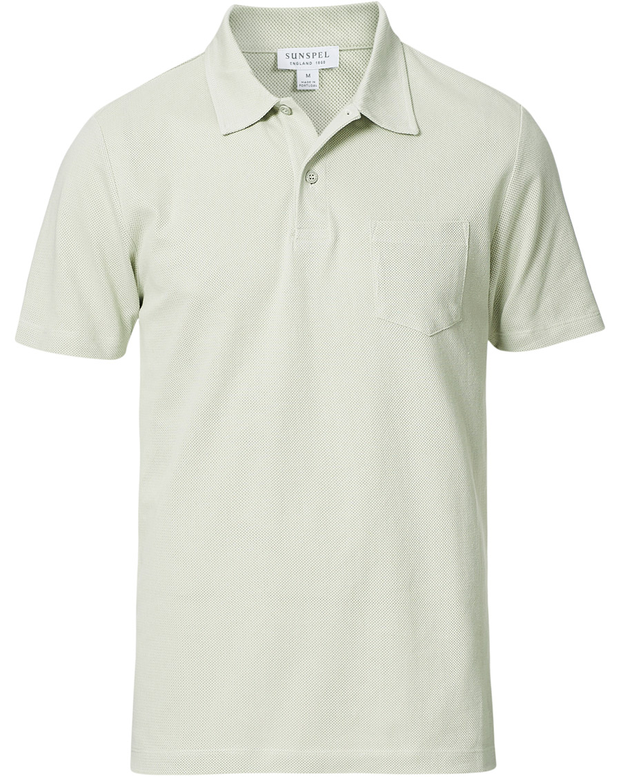 Heren | Polo's | Sunspel | Riviera Polo Shirt Pistachio