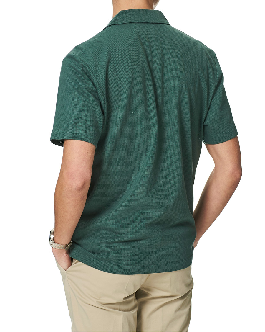 Heren | Polo's | Sunspel | Riviera Resort Shirt Deep Green