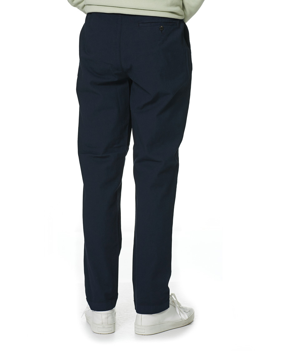 Heren | Broeken | Sunspel | Cotton Relaxed Fit Trousers Navy