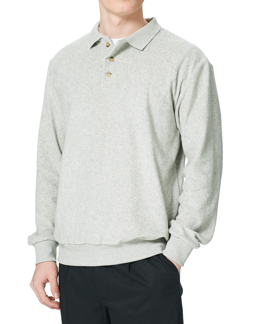 Heren | Truien | Howlin' | Long Sleeve Terry Polo Grey