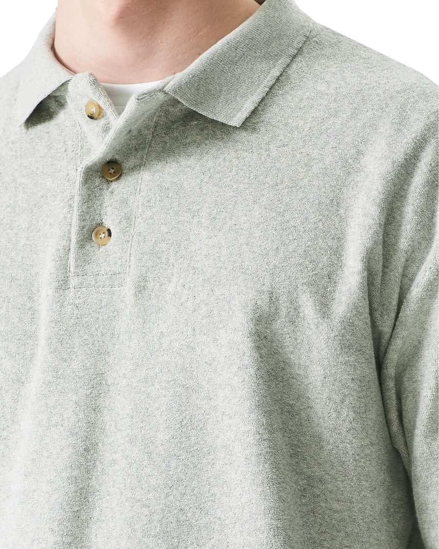 Heren | Truien | Howlin' | Long Sleeve Terry Polo Grey