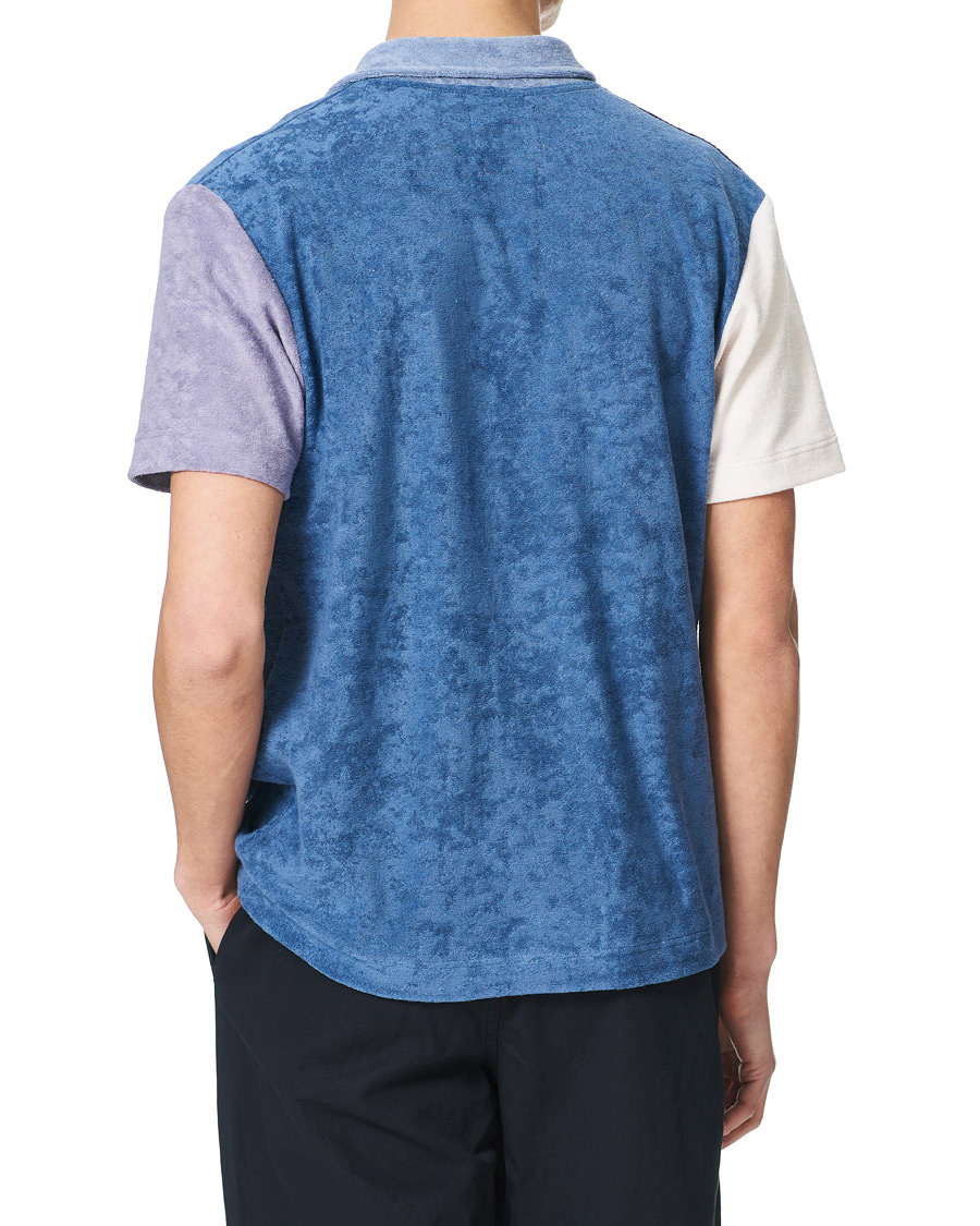 Heren | Overhemden | Howlin' | Short Sleeve Color Block Terry Shirt Blueprint