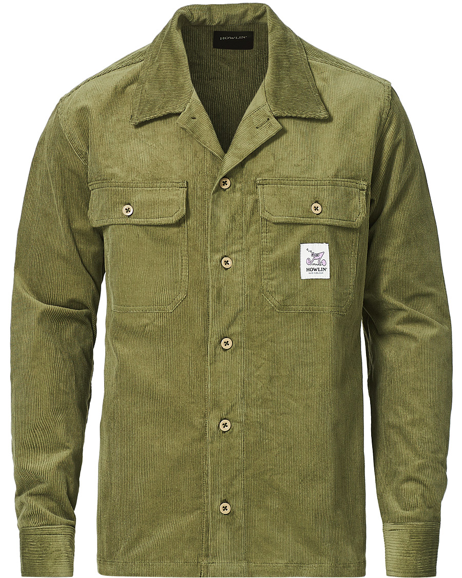 Heren | Overhemden | Howlin' | Summer Cord Pocket Overshirt Green