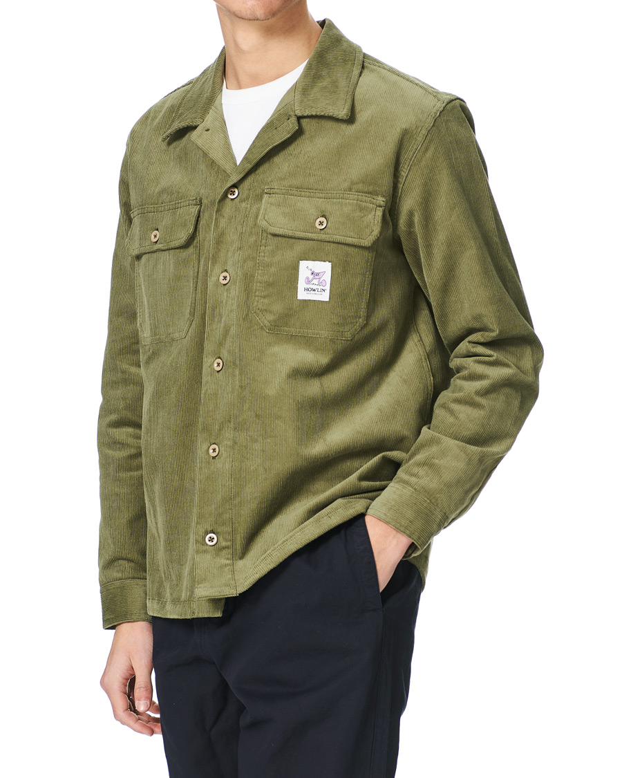 Heren | Overhemden | Howlin' | Summer Cord Pocket Overshirt Green