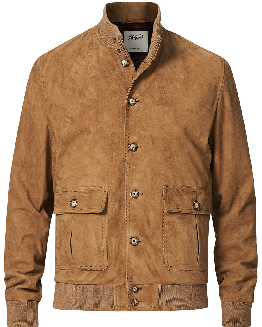 Heren | Jassen | Valstar | Valstarino Suede Jacket Light Brown