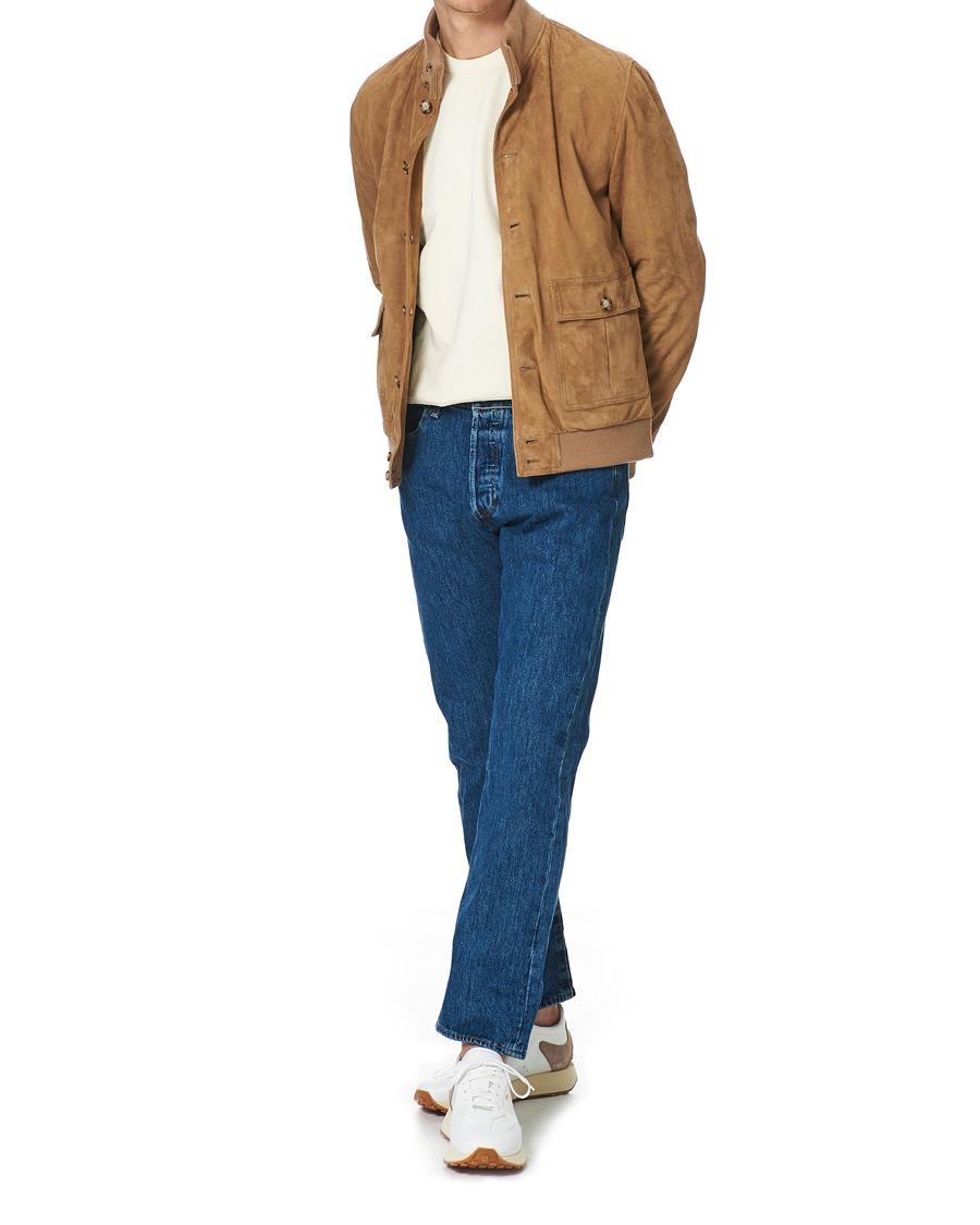 Heren | Jassen | Valstar | Valstarino Suede Jacket Light Brown