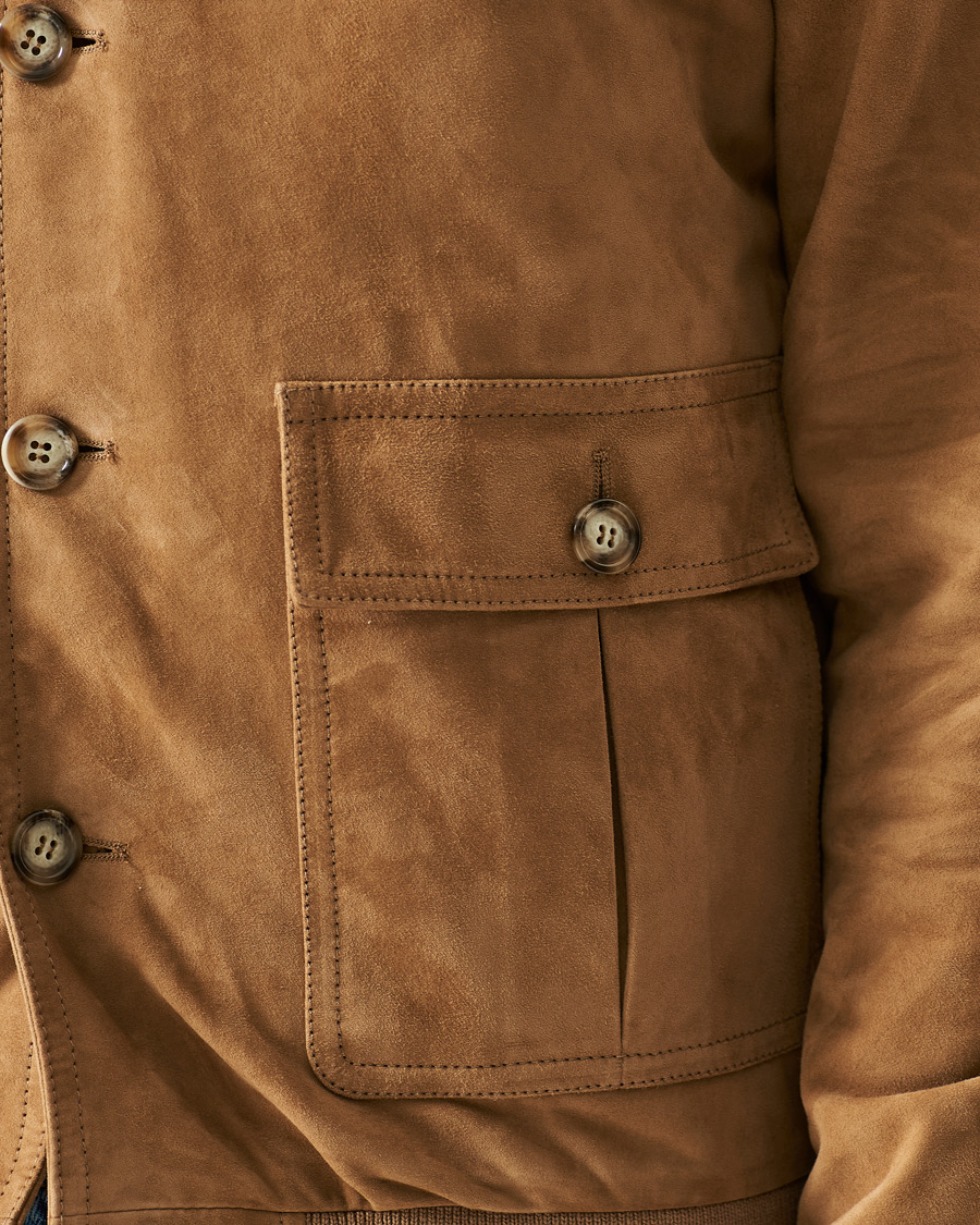 Heren | Jassen | Valstar | Valstarino Suede Jacket Light Brown