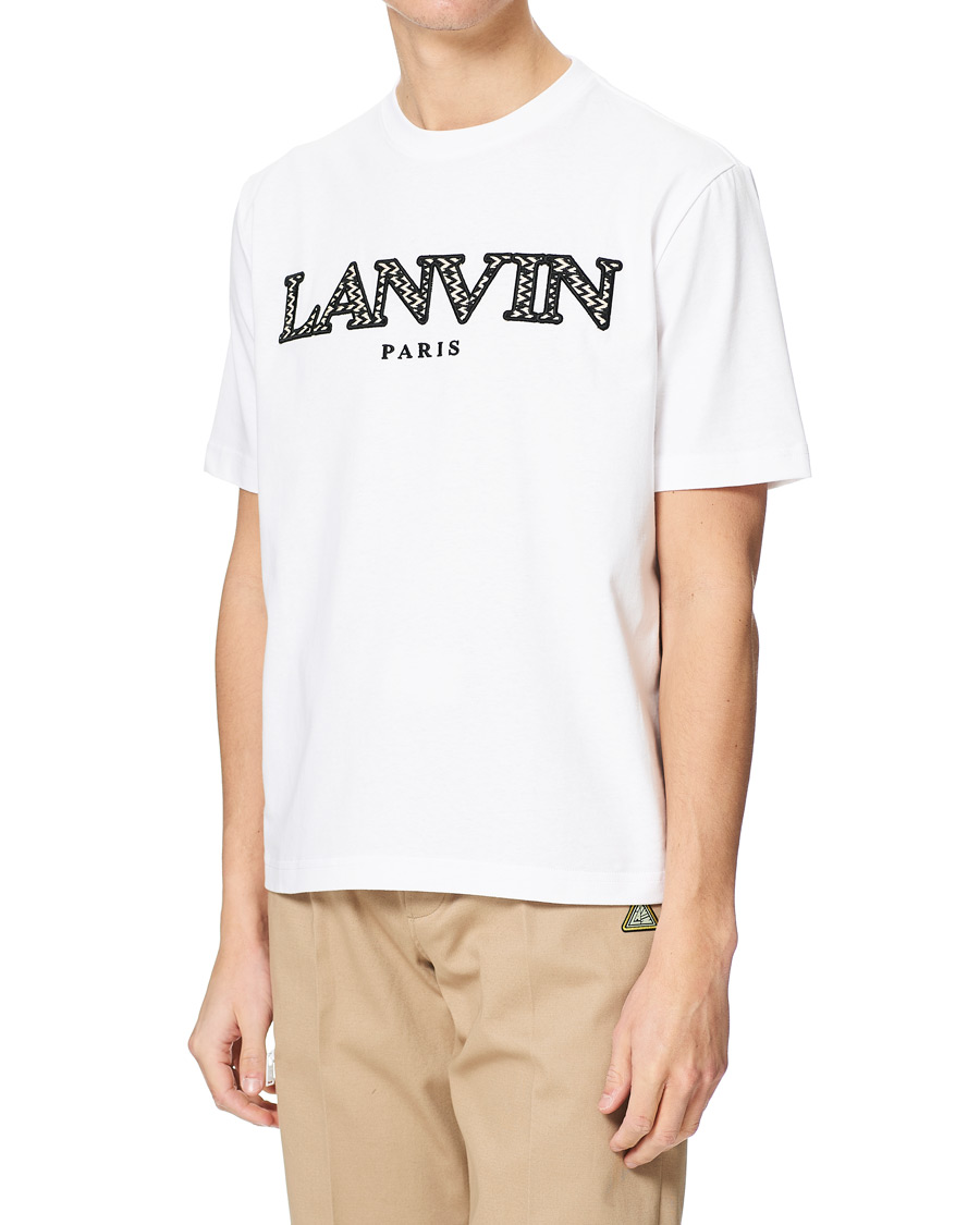 Heren | T-shirts | Lanvin | Curb Logo T-Shirt Optic White