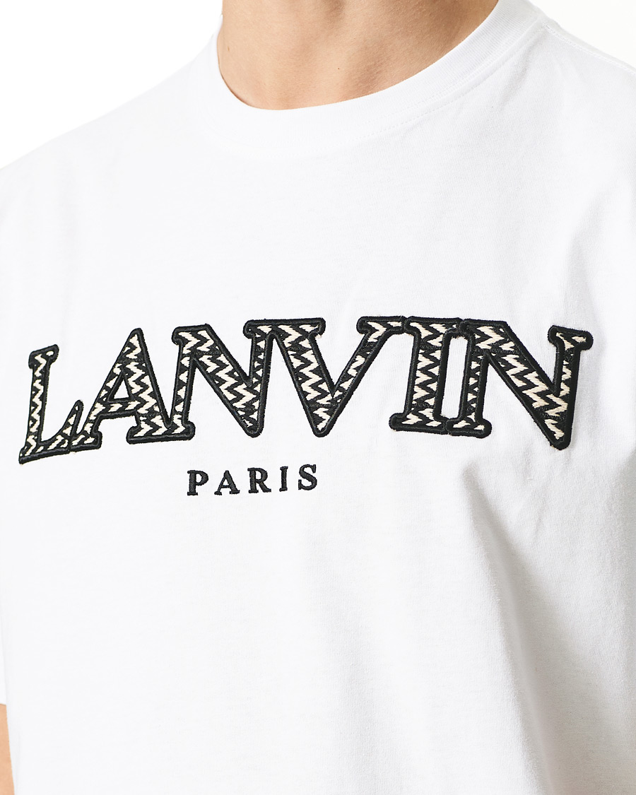 Heren | T-shirts | Lanvin | Curb Logo T-Shirt Optic White