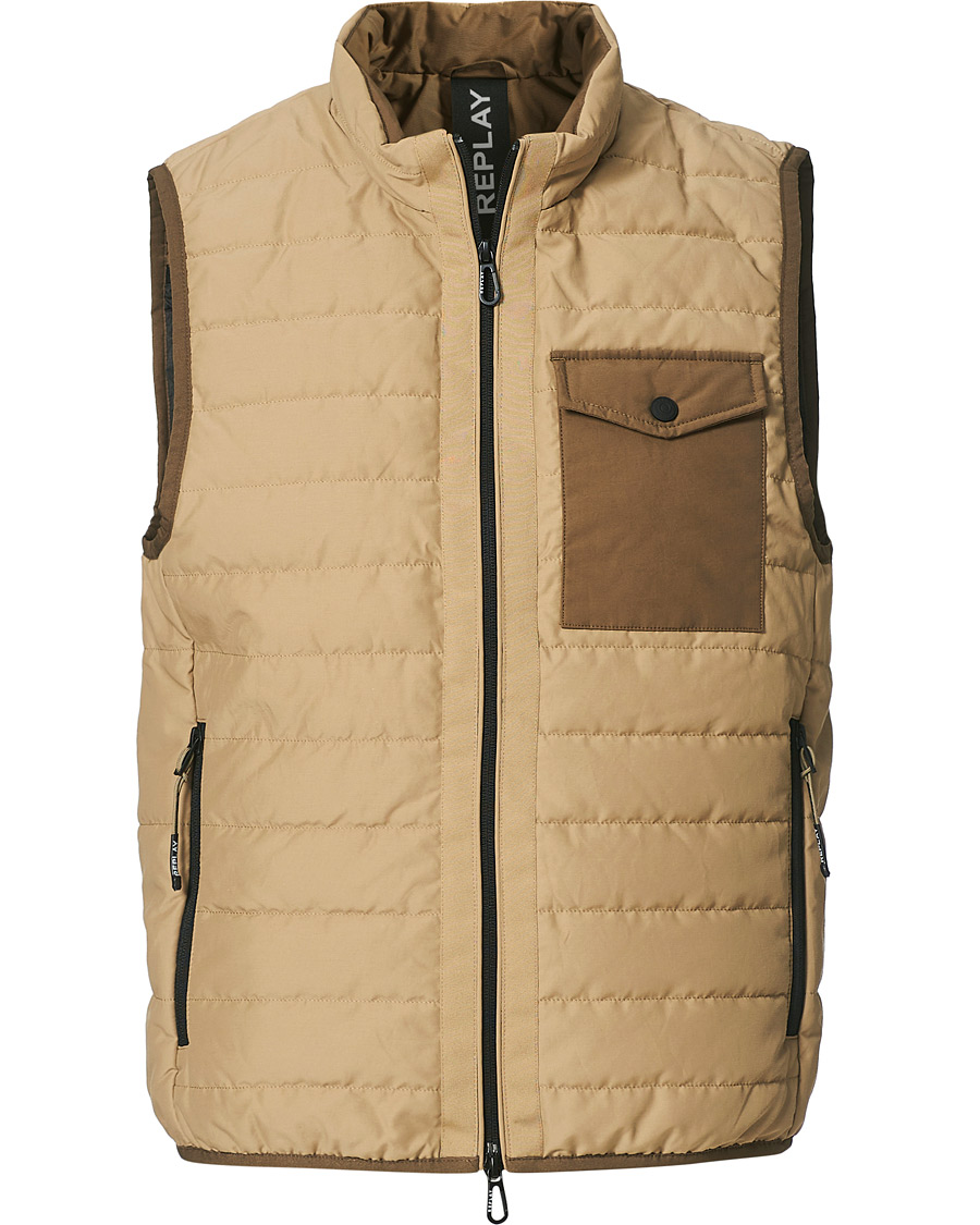 Heren | Jassen | Replay | Down Vest Khaki