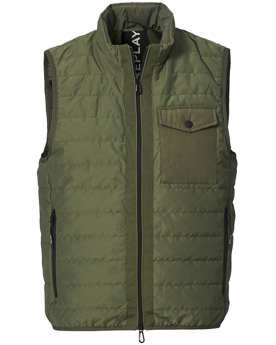 Heren | Jassen | Replay | Down Vest Hunter Green